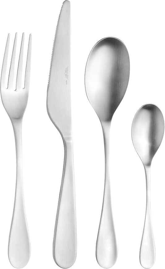 Pintinox "Drop" Acciaio Satinato set 24 posate in acciaio inox nickel free