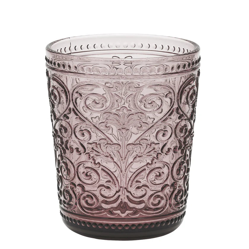 Galbiati "Acanto" set 6 bicchieri in vetro rosa 310 ml