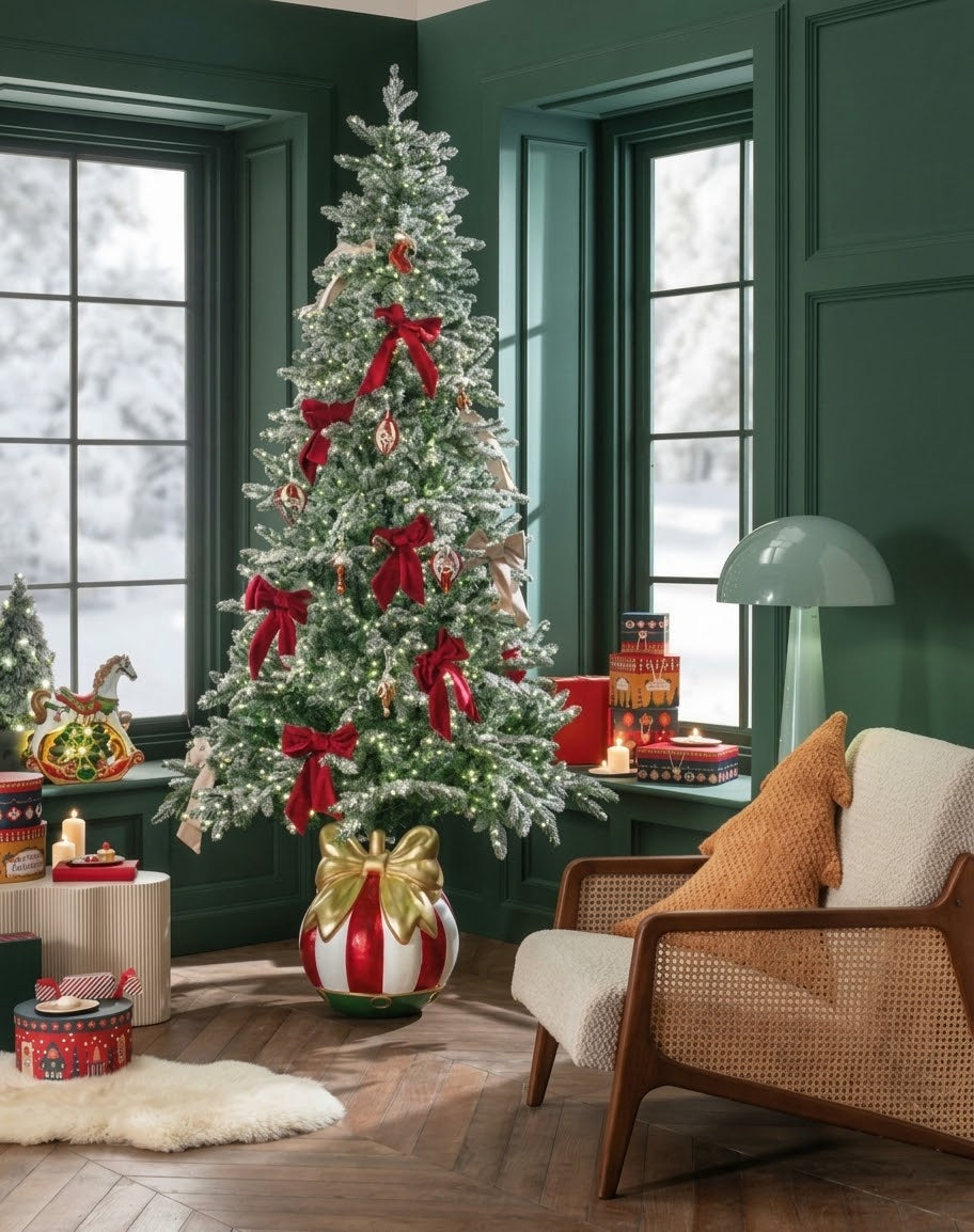 L’Oca Nera Albero di Natale innevato