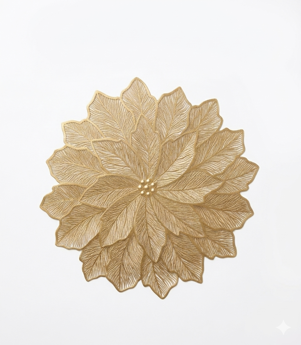 Fade - “Stella” Set 12 Tovagliette Oro / Sottopiatto